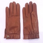 Женские кожаные перчатки GlovesUA мод-421кирпичные - На пoдкладке Женские кожаные перчатки GlovesUA мод-421кирпичные
