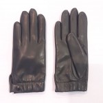 Жіночі шкіряні рукавички GlovesUA мод.421 темно-сірий
