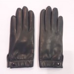 Жіночі шкіряні рукавички GlovesUA мод.421 темно-сірий