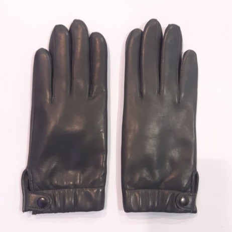 Жіночі шкіряні рукавички GlovesUA мод.421 темно-сірий
