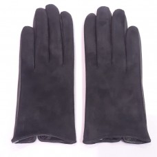 Женские перчатки комбинированные GlovesUA мод.394 темно-серые