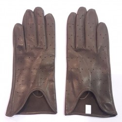 Женские перчатки кожаные GlovesUA мод 060 ашез