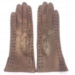 Жіночі рукавички шкіряні GlovesUA мод.019 ашез