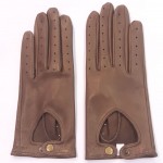 Жіночі шкіряні рукавички GlovesUA мод.274 ашез