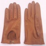 Женские автомобильные кожаные перчатки  GlovesUA  мод-274 кирпичные