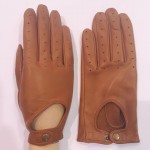 Женские автомобильные кожаные перчатки  GlovesUA  мод-274 кирпичные